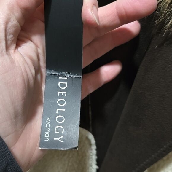 Faux Fur Fleece Sherpa Jacket 1X Ideology Pennylane Coat Cozy Glam Boho Chic NWT - Picture 11 of 16